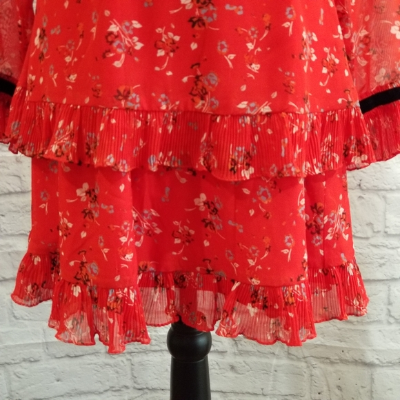 Lulus Red Ruffled Dress - Picture 9 of 10
